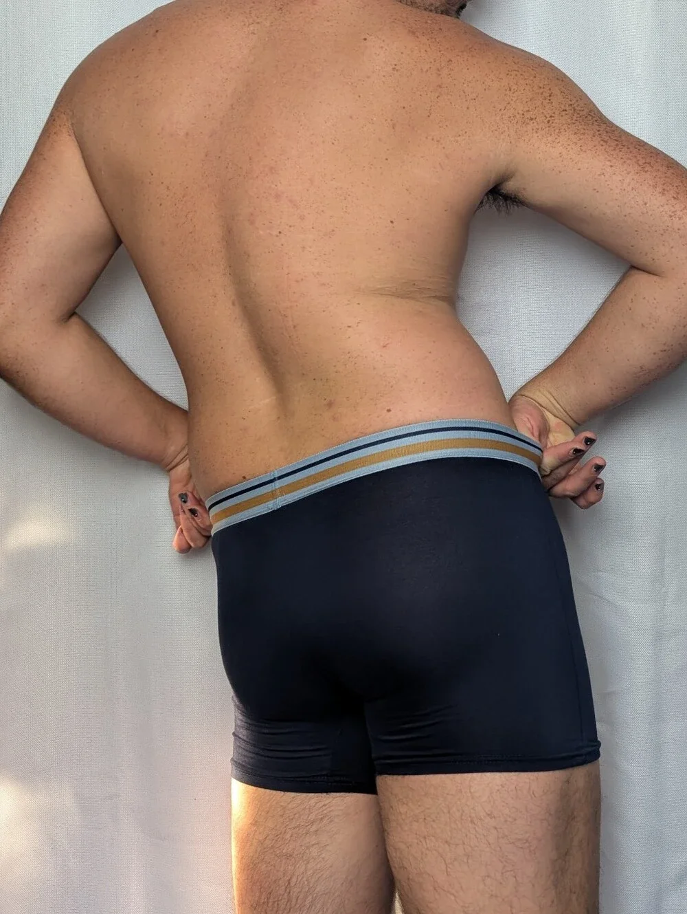 The Original Ben Sherman Super Soft Polyester Spandex Navy Blue Boxer Briefs Xl